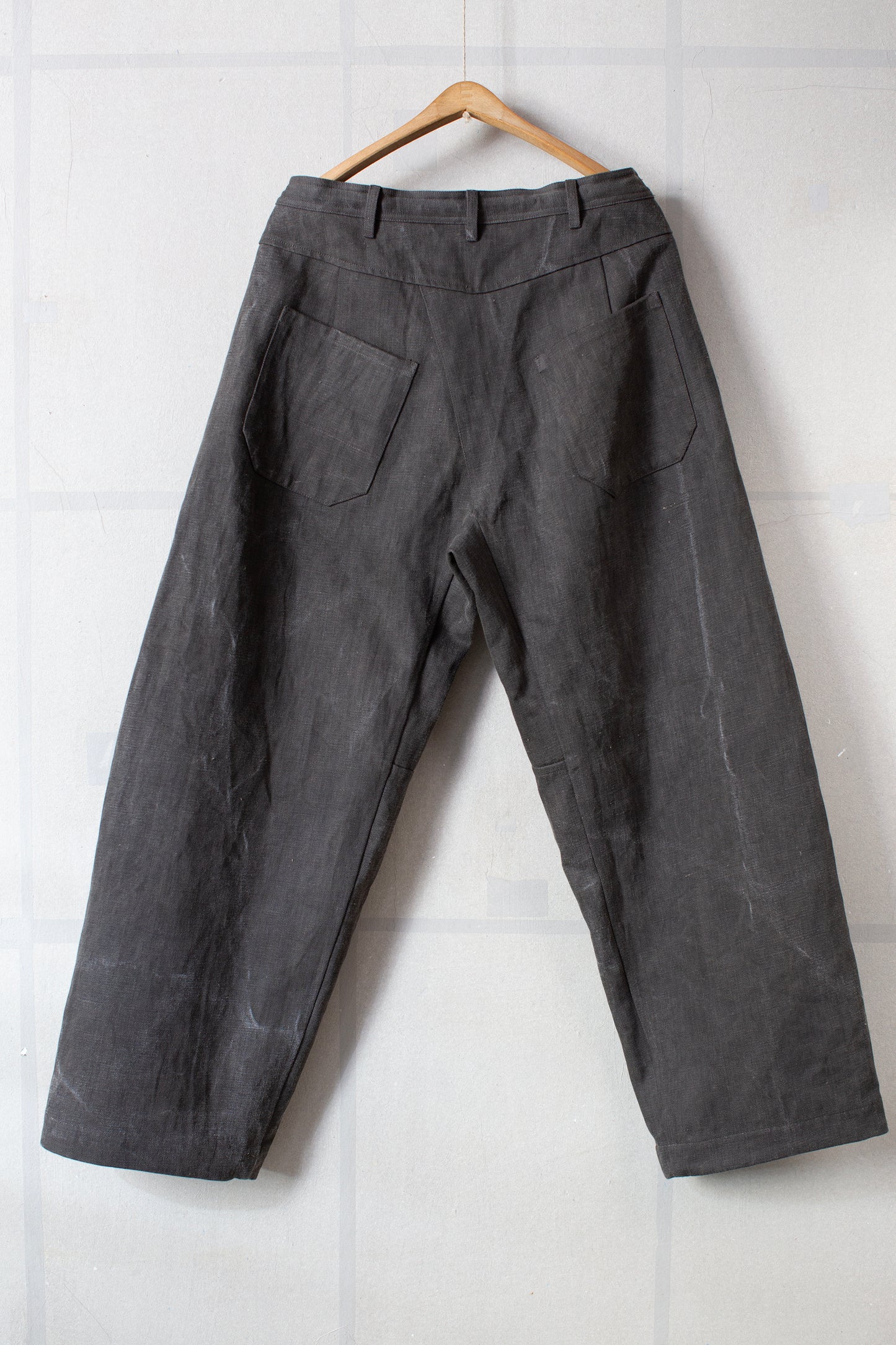 TROUSERS#90 - COTTON HEMP DENIM SUMI KAKISHIBU