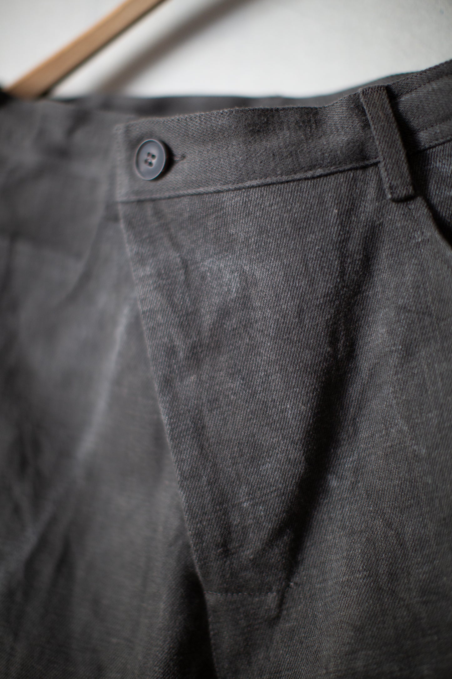 TROUSERS#90 - COTTON HEMP DENIM SUMI KAKISHIBU