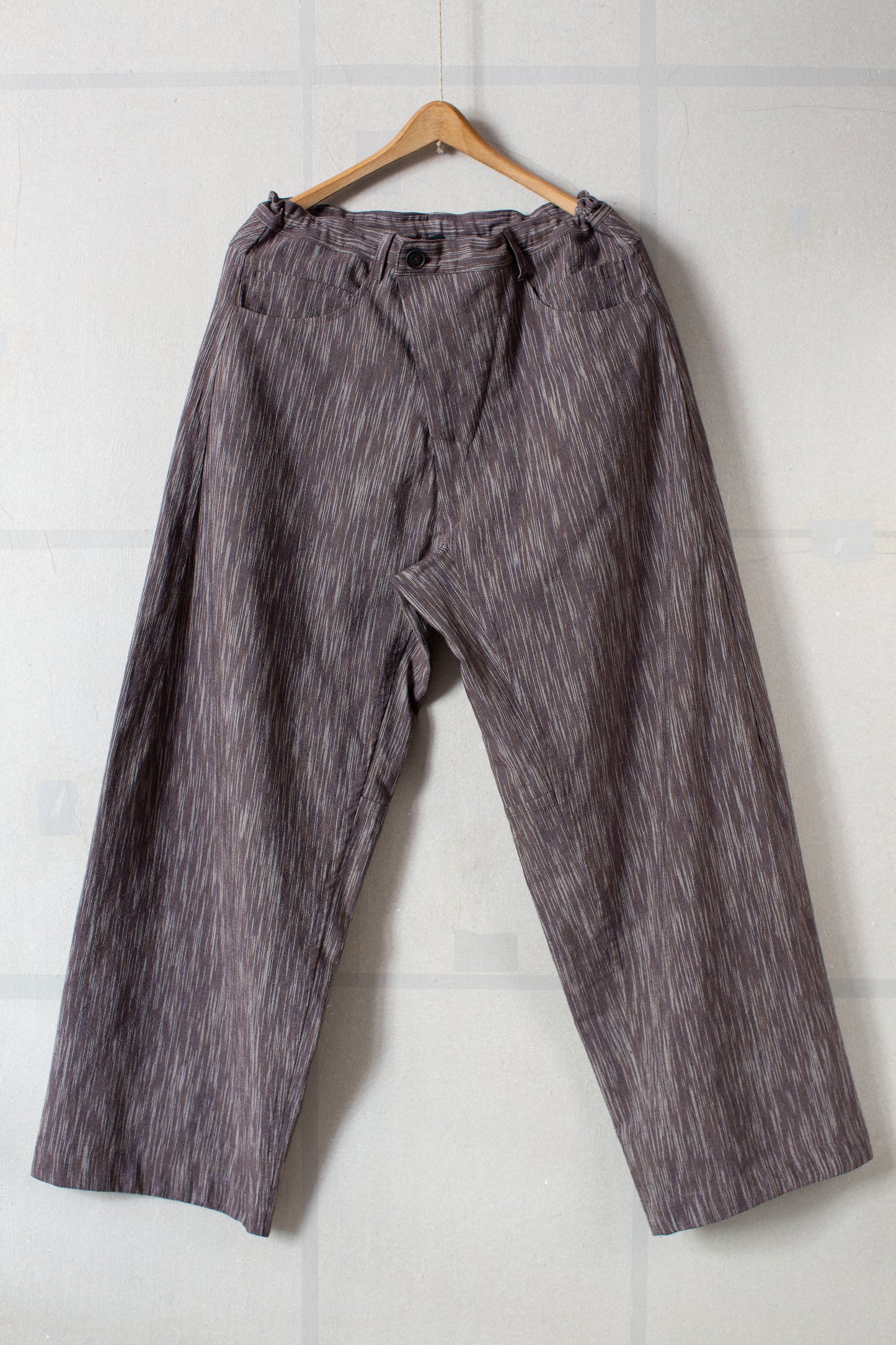TROUSERS#90 - KASURI COTTON SILK OLD LAVENDER
