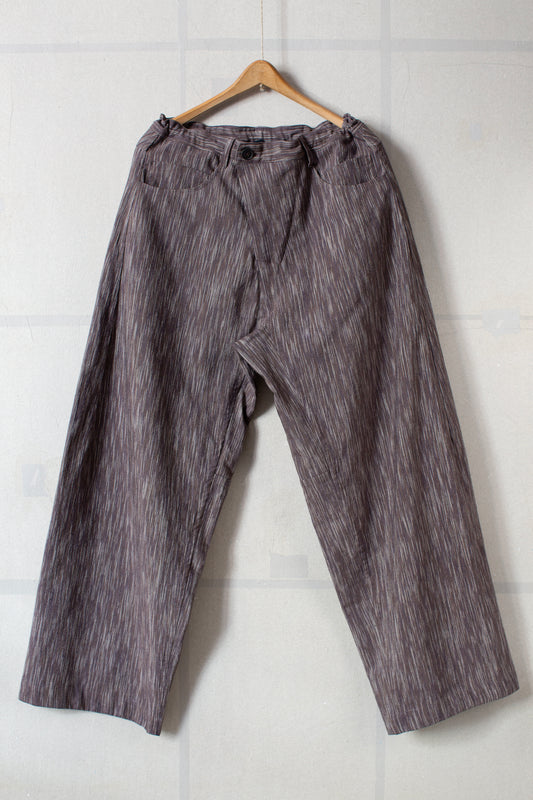 TROUSERS#90 - KASURI COTTON SILK OLD LAVENDER