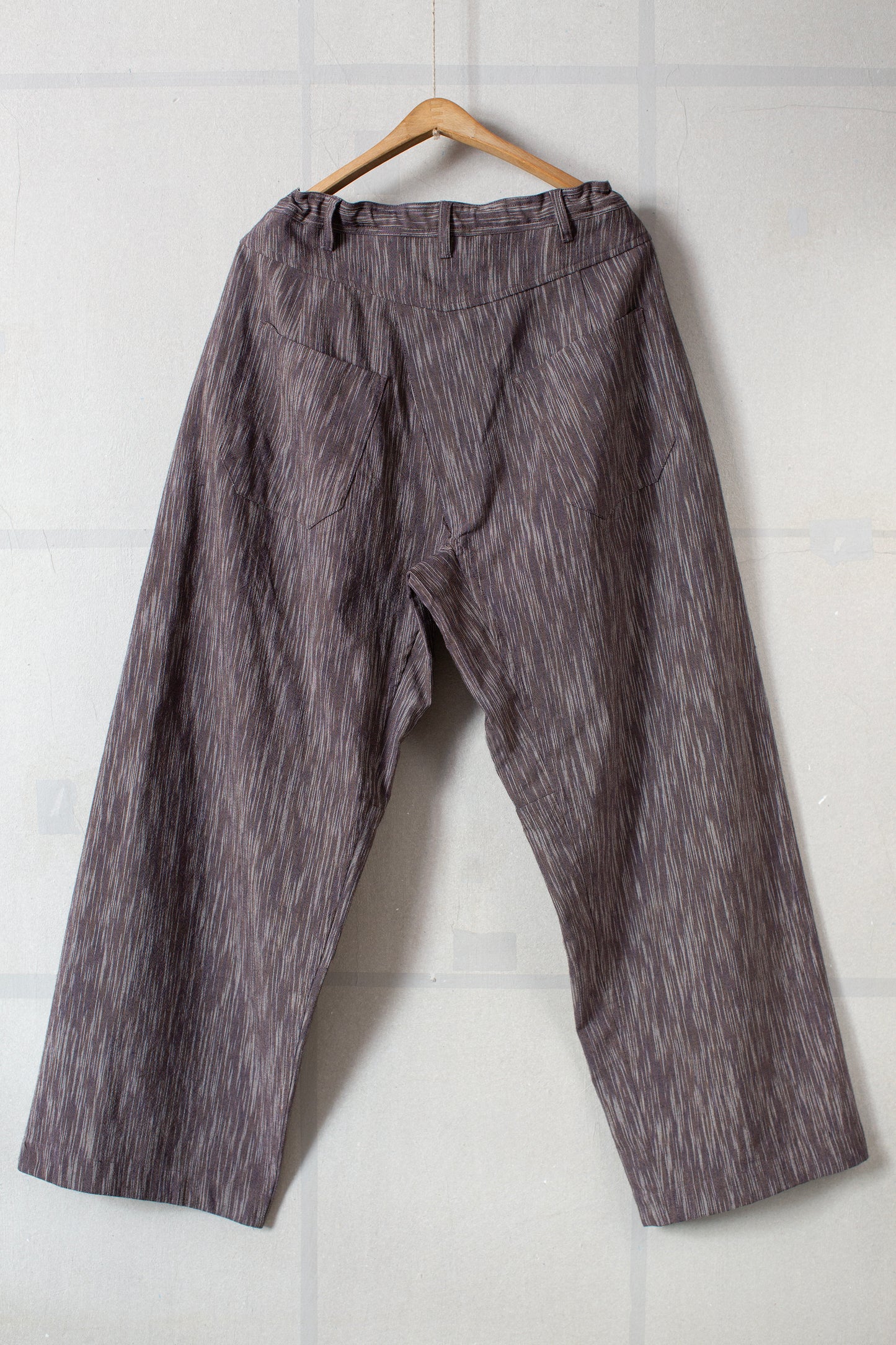 TROUSERS#90 - KASURI COTTON SILK OLD LAVENDER