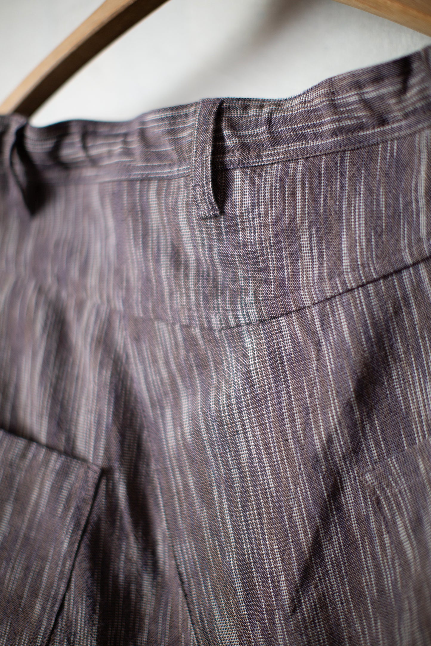 TROUSERS#90 - KASURI COTTON SILK OLD LAVENDER