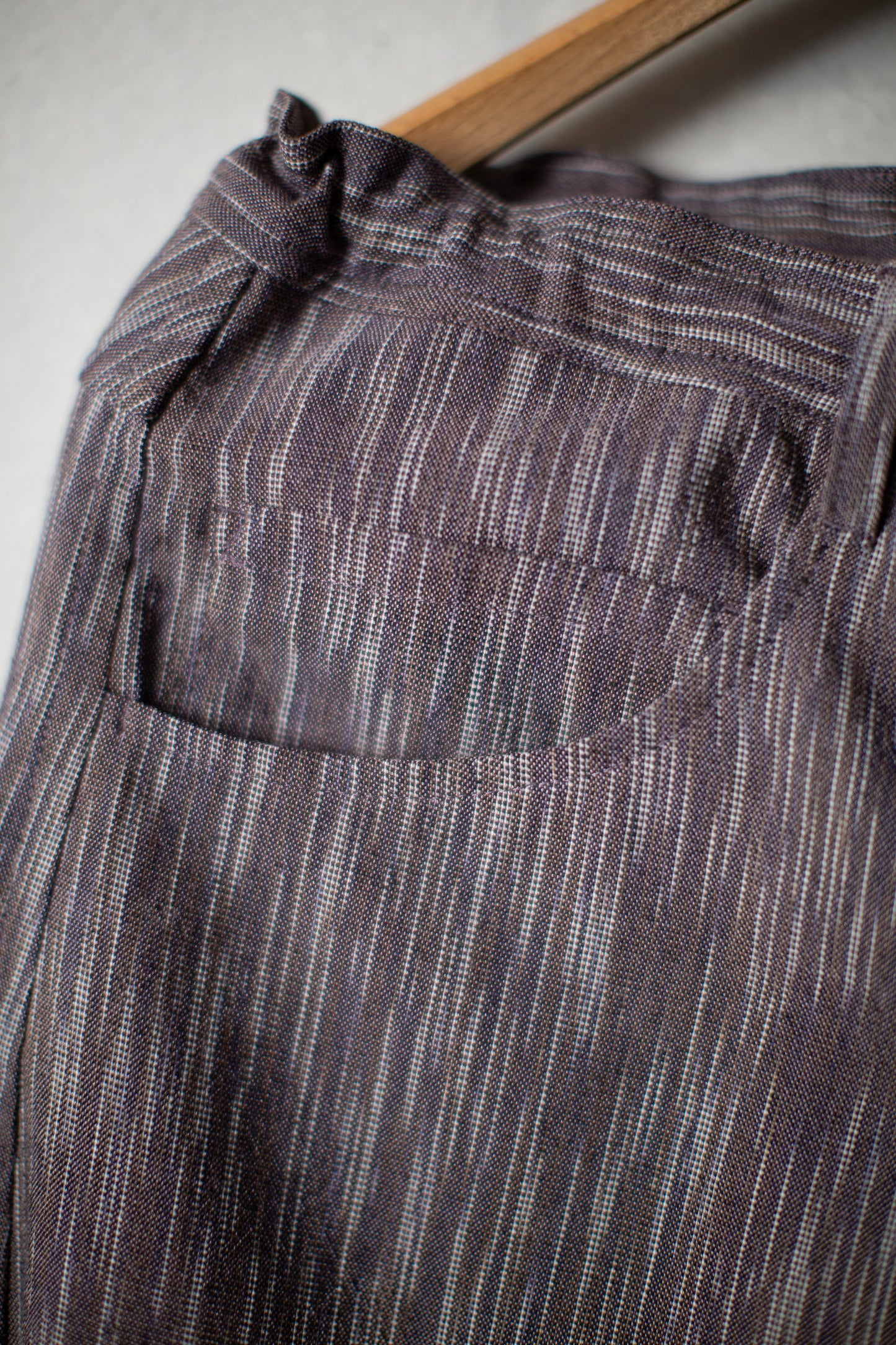 TROUSERS#90 - KASURI COTTON SILK OLD LAVENDER