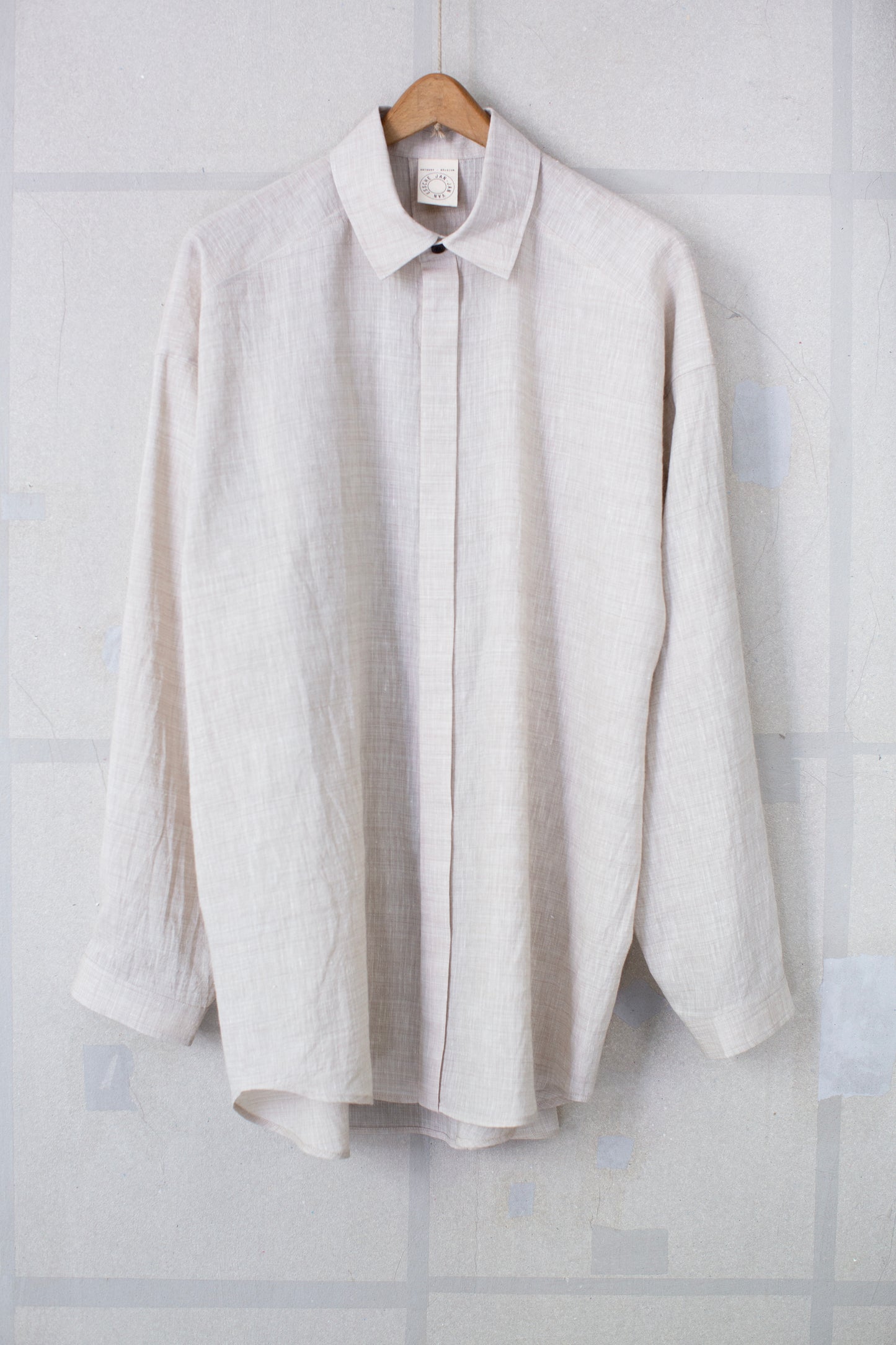 SHIRT#106 - KINARI LINEN WOOL WASHED SHIRTING