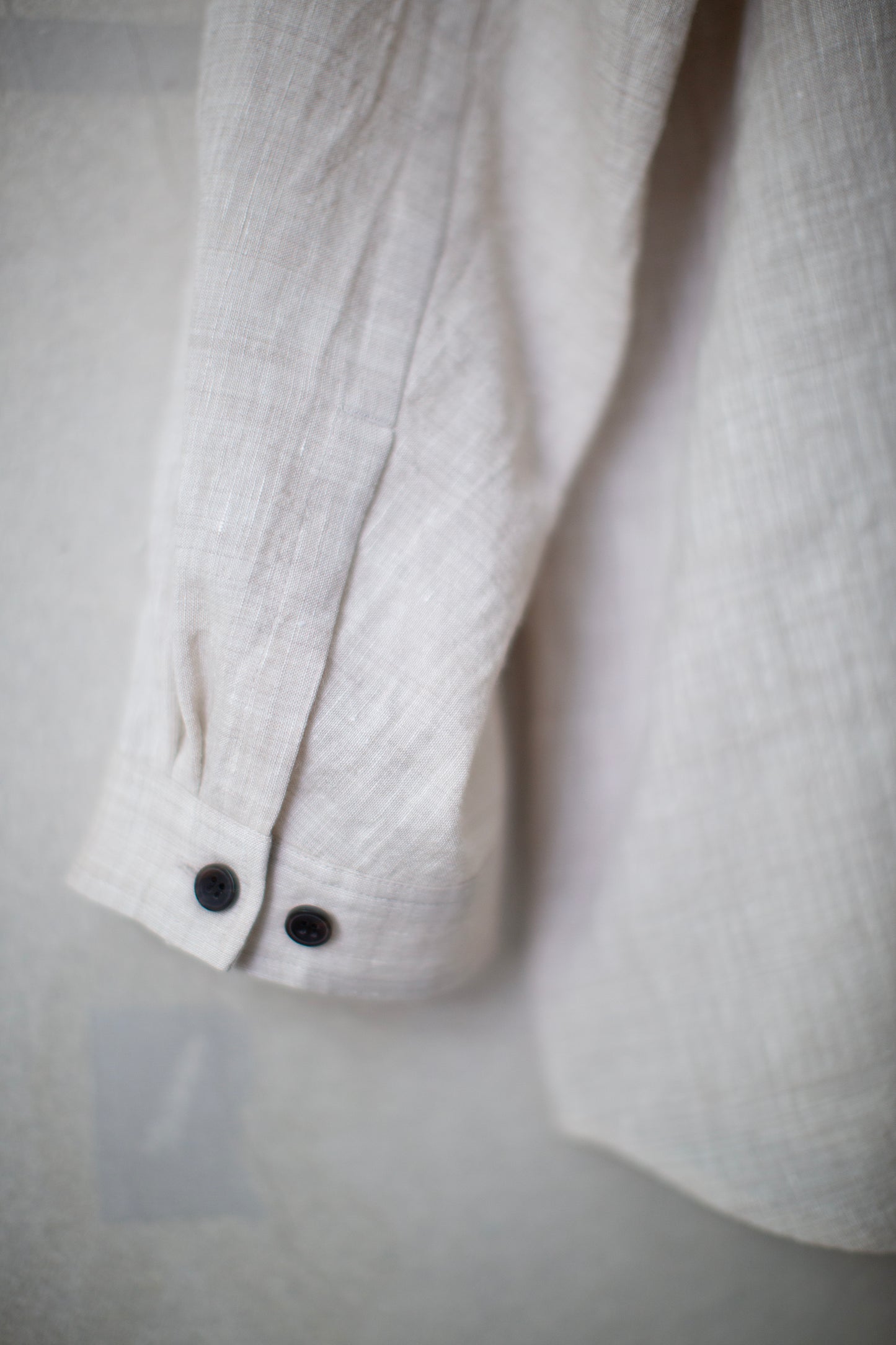 SHIRT#106 - KINARI LINEN WOOL WASHED SHIRTING