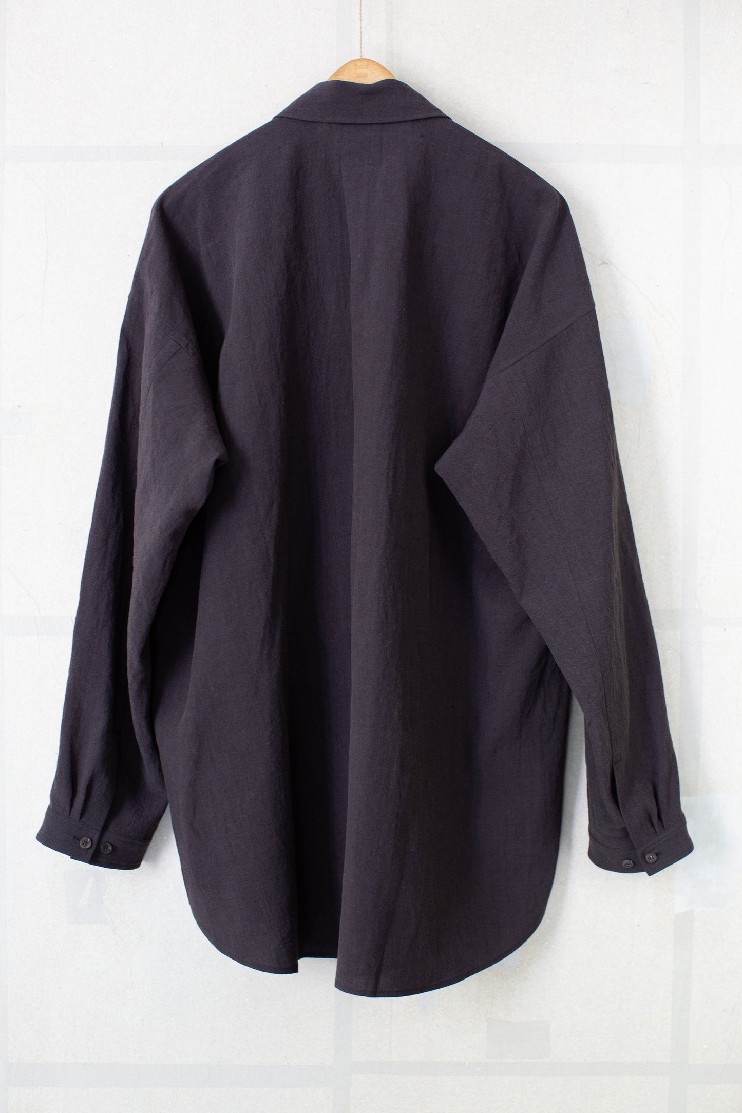 SHIRT#106 - SUMI KURO LINEN SILK SHIRTING