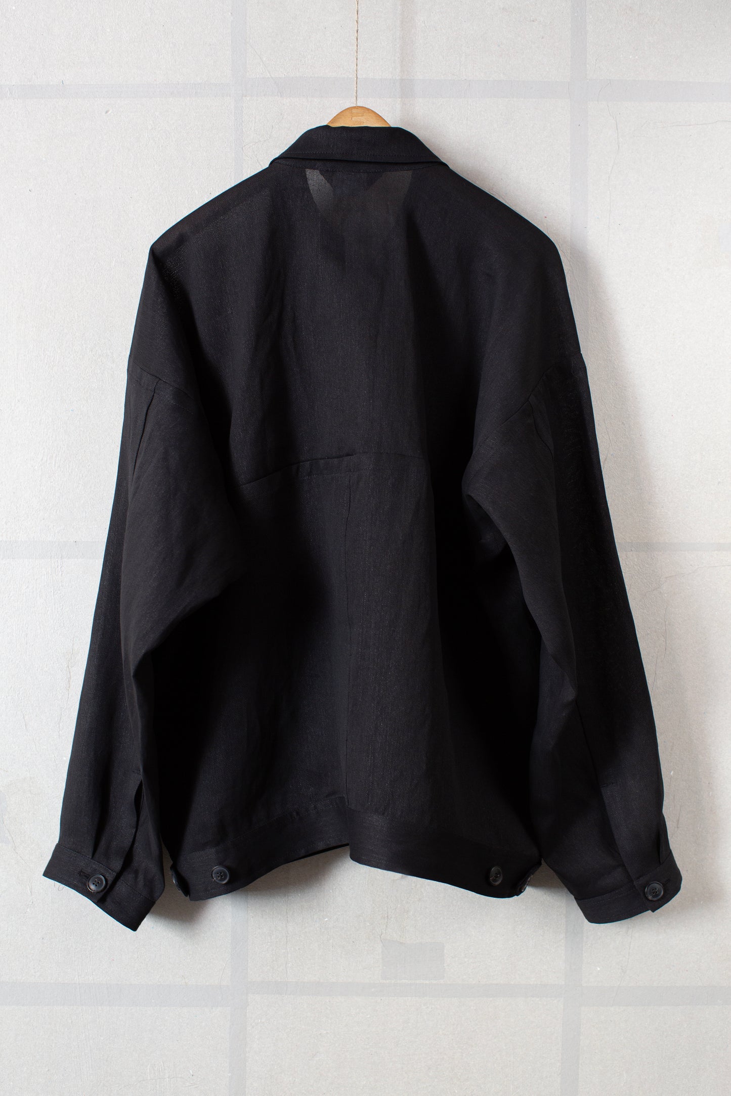 JACKET#64 - PAPER SHEER TWILL BLACK