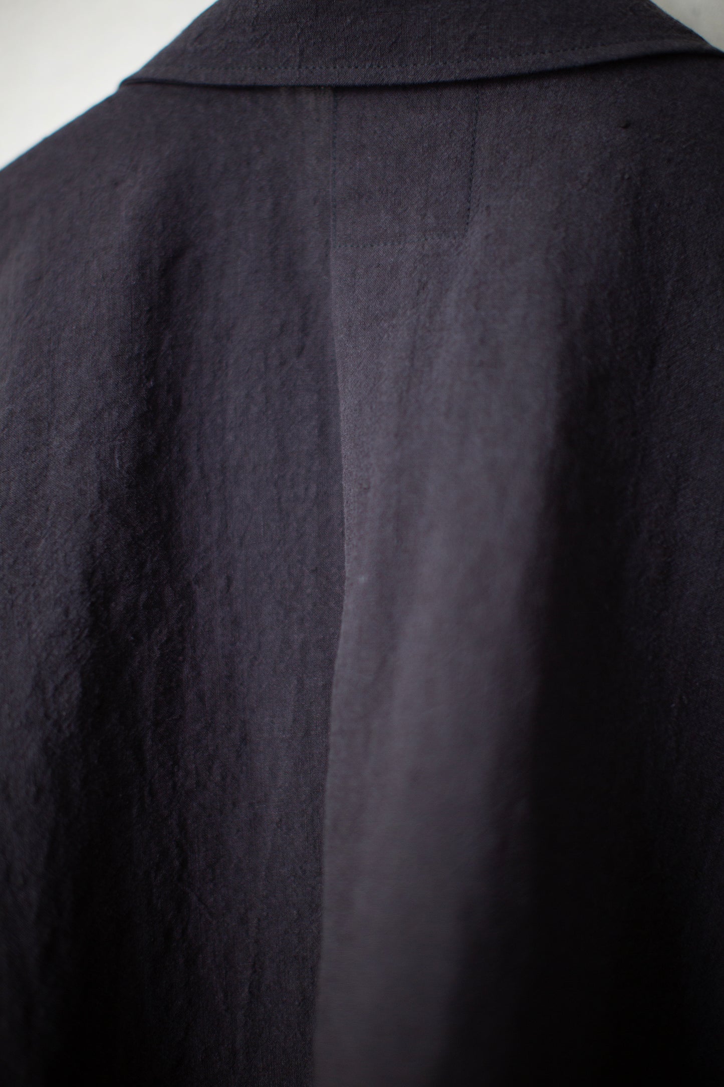 SHIRT#106 - SUMI KURO LINEN SILK SHIRTING