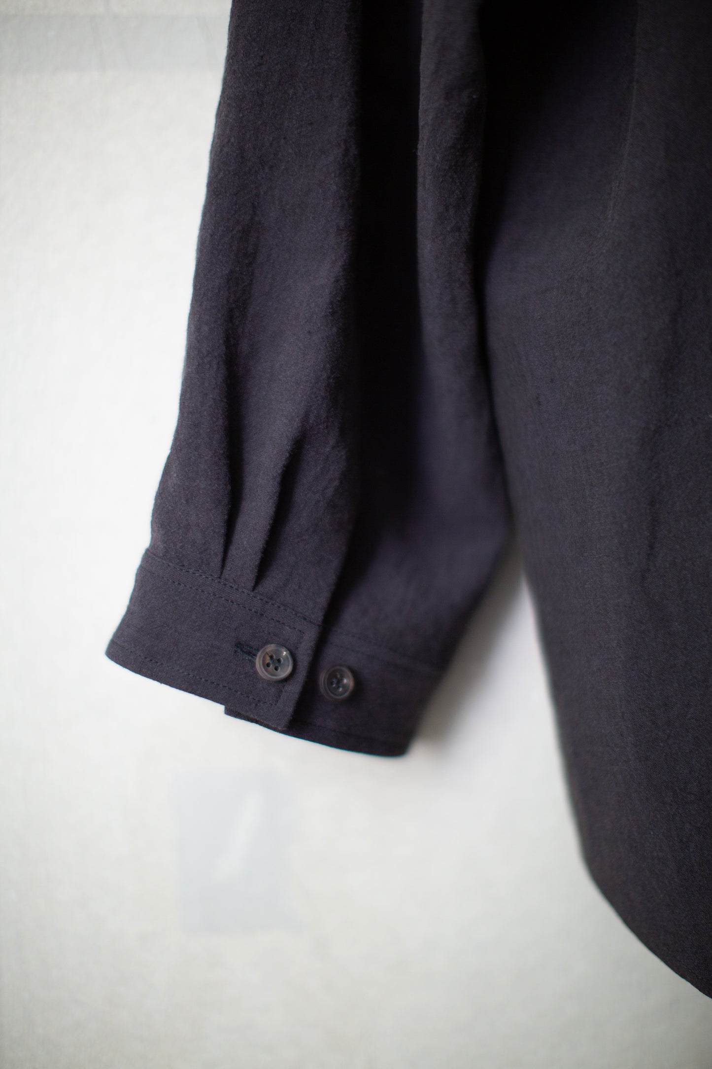 SHIRT#106 - SUMI KURO LINEN SILK SHIRTING
