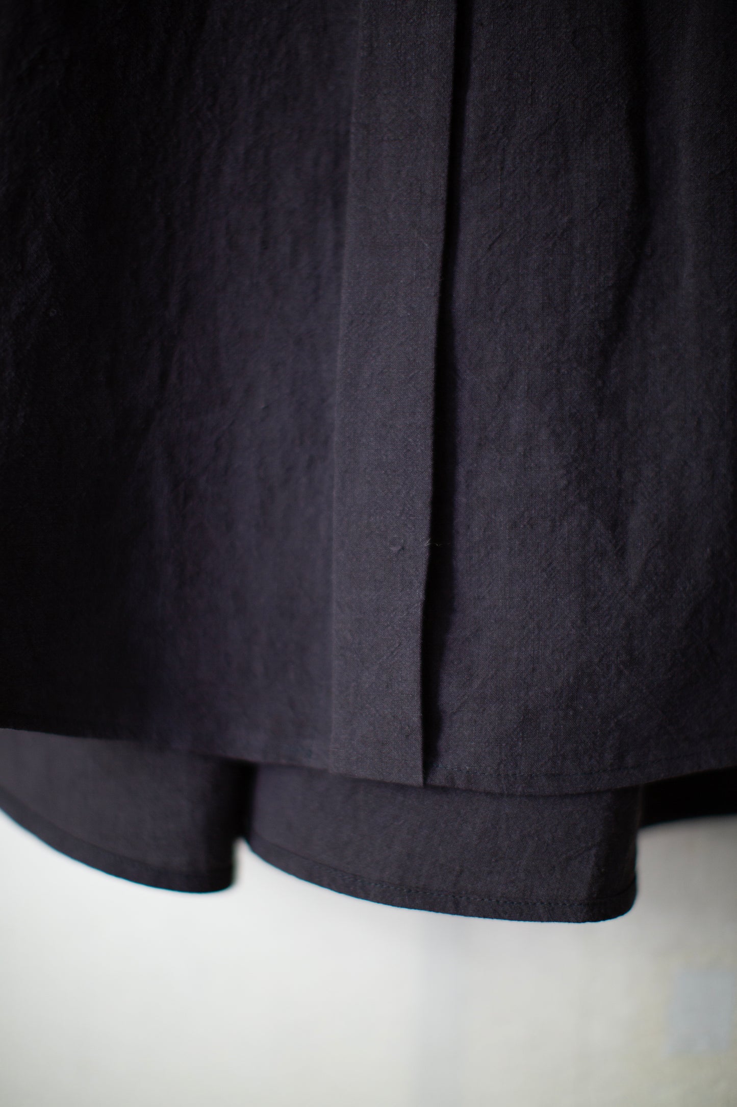 SHIRT#106 - SUMI KURO LINEN SILK SHIRTING
