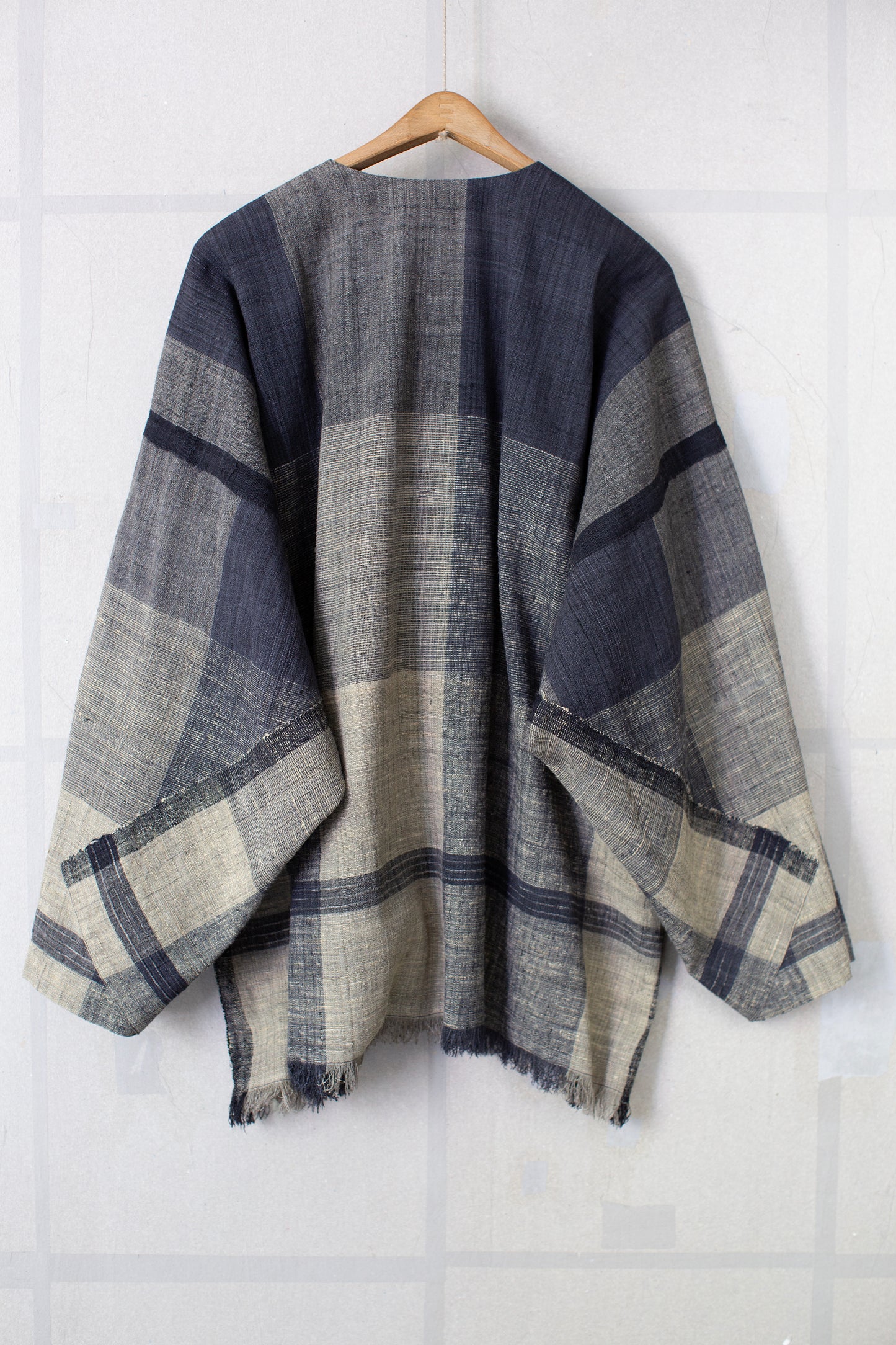 TUNIC#46 - IRON OXIDE / RICE HAY HANDWOVEN