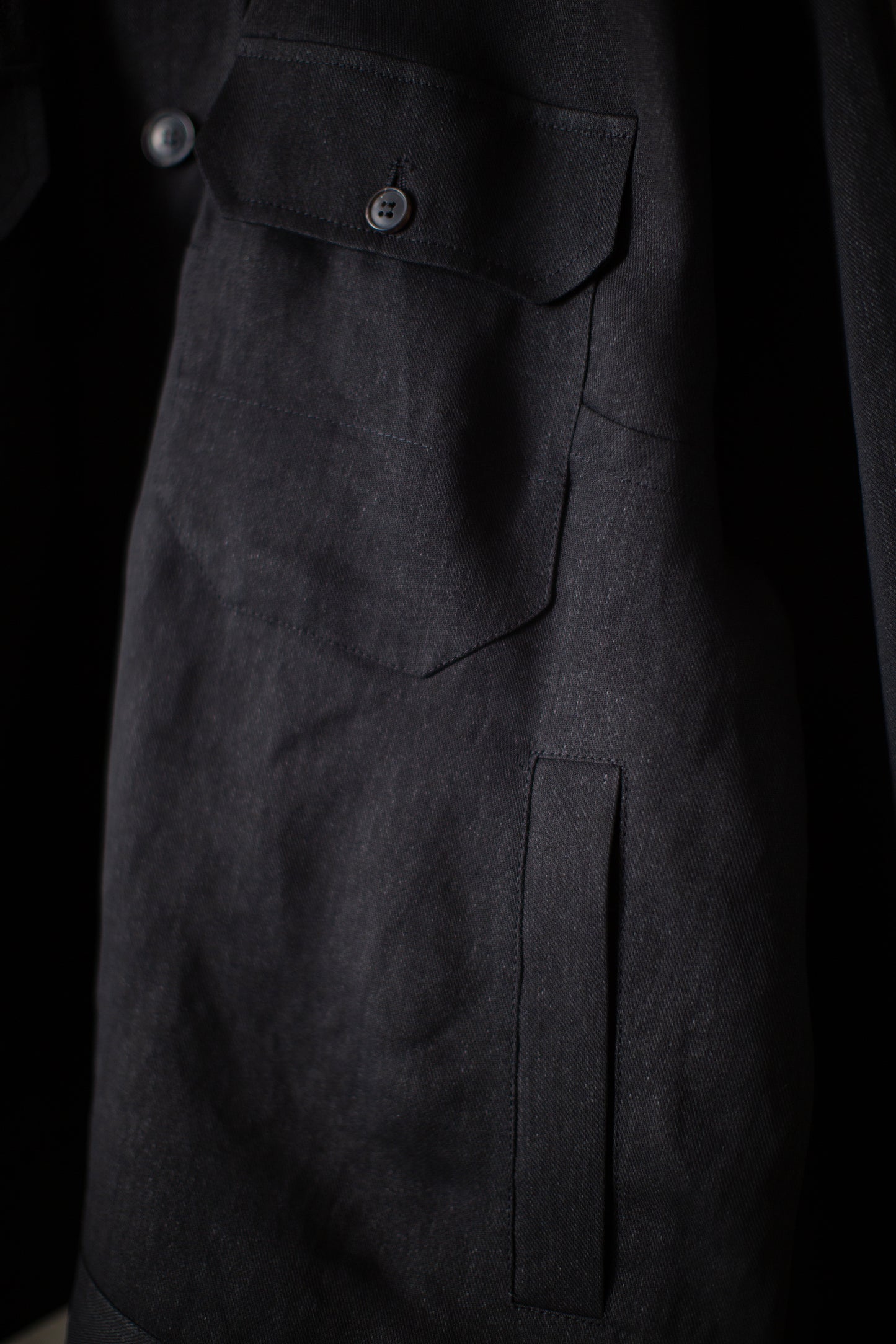 JACKET#64 - PAPER SHEER TWILL BLACK
