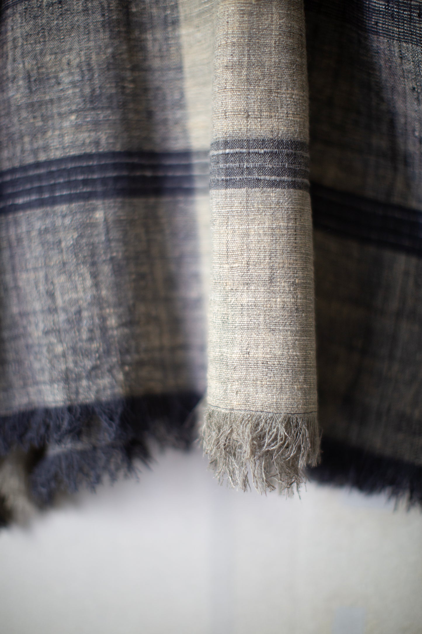 TUNIC#46 - IRON OXIDE / RICE HAY HANDWOVEN