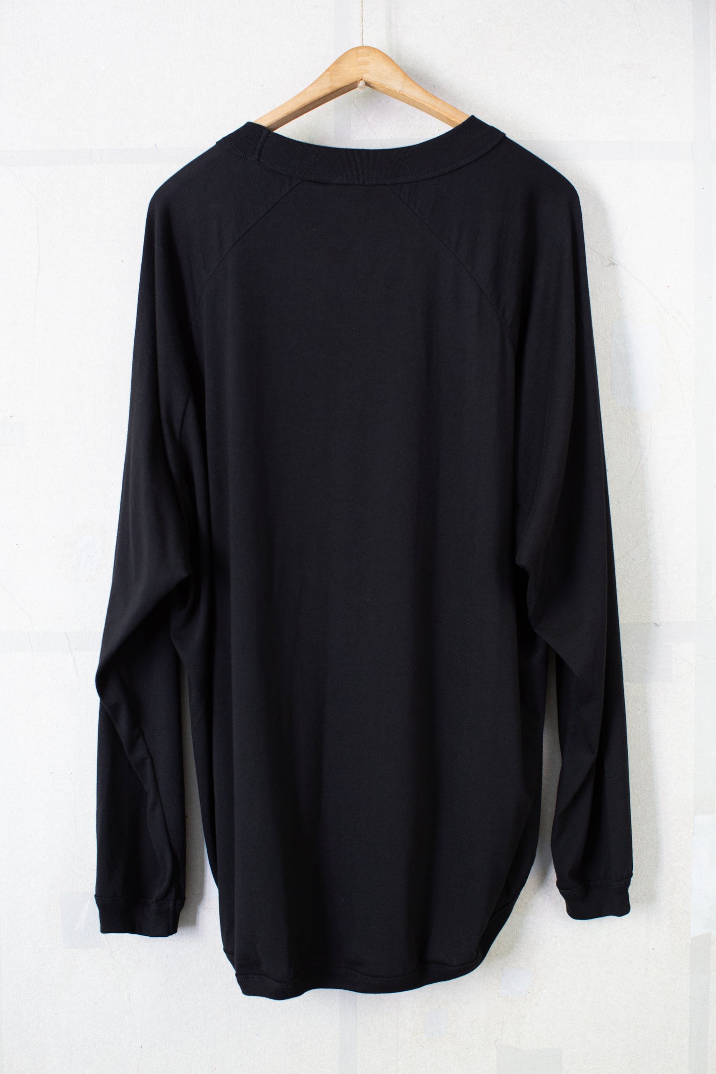 TEE#93 - BLACK COTTON CASHMERE JERSEY