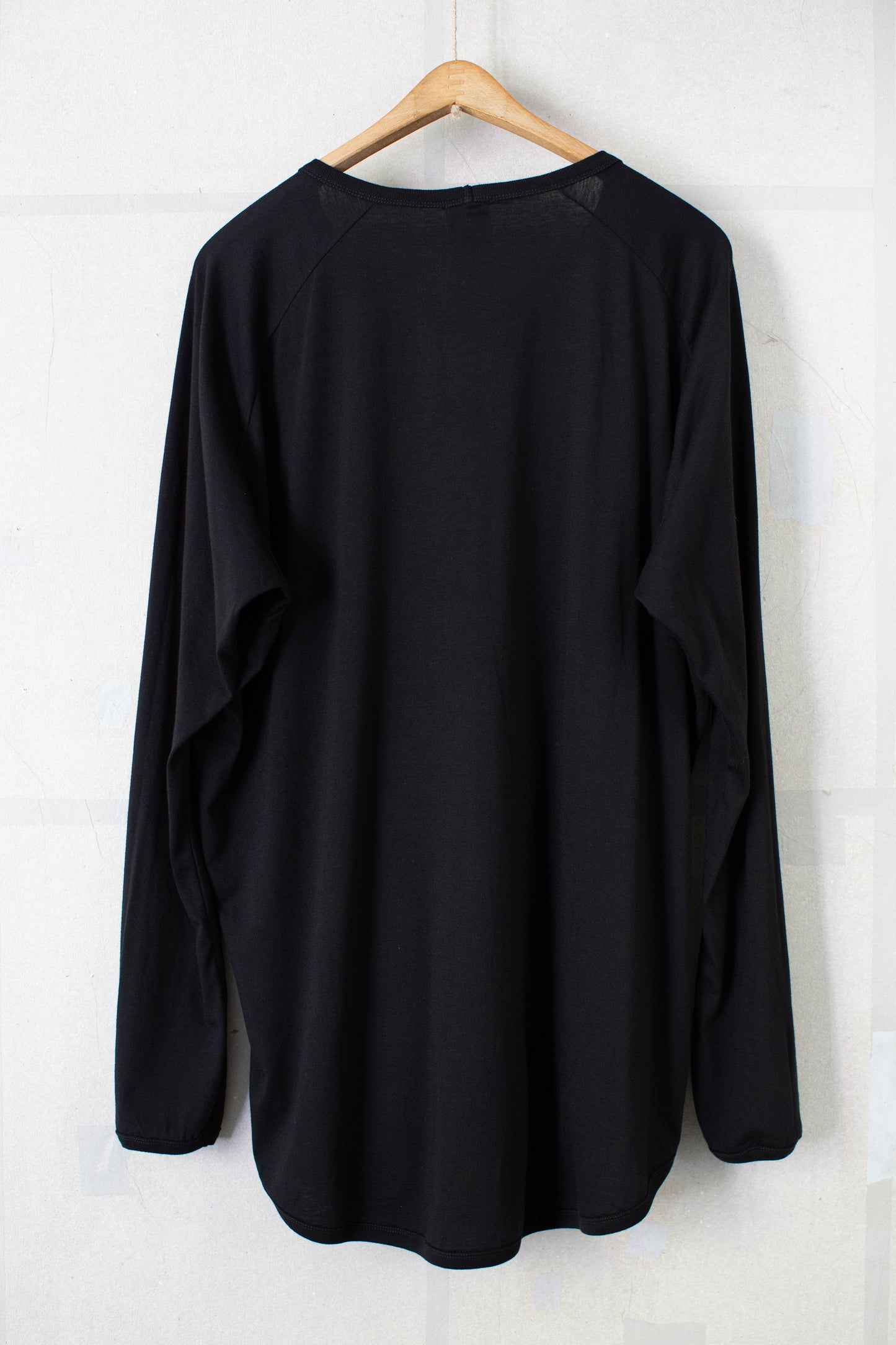 TEE#92 - BLACK COTTON CASHMERE JERSEY