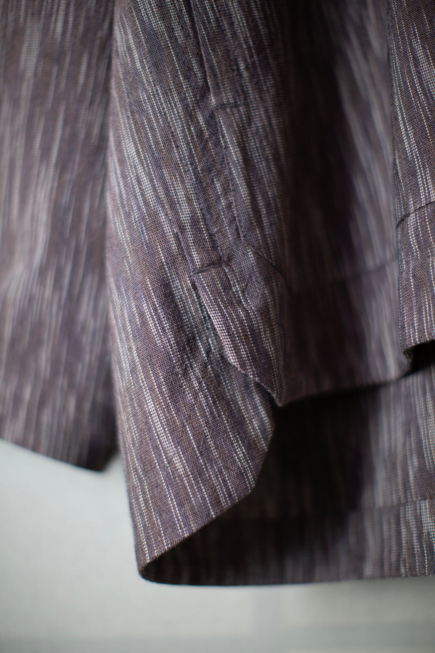 JACKET#65 - KASURI COTTON SILK OLD LAVENDER