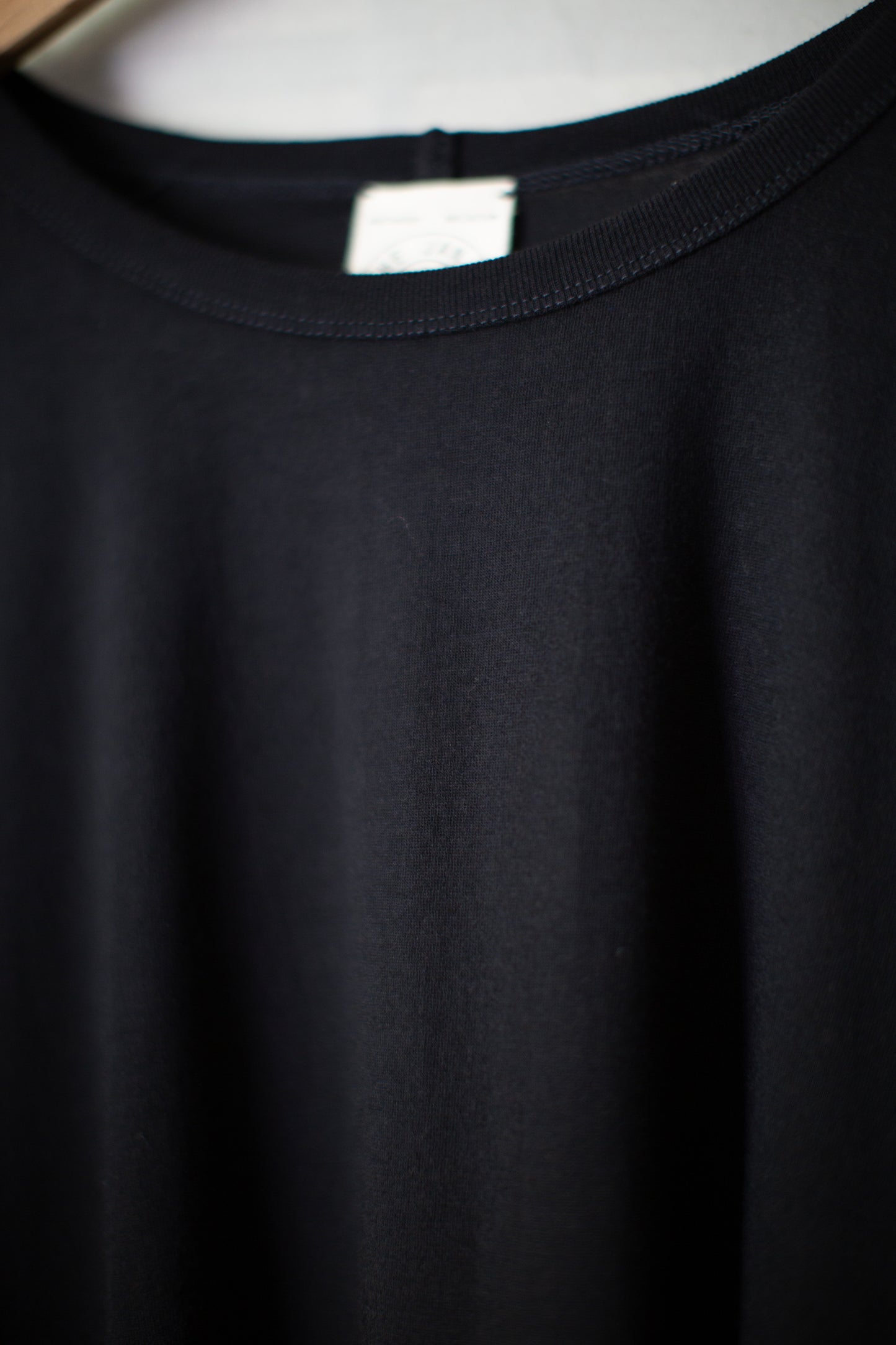 TEE#92 - BLACK COTTON CASHMERE JERSEY
