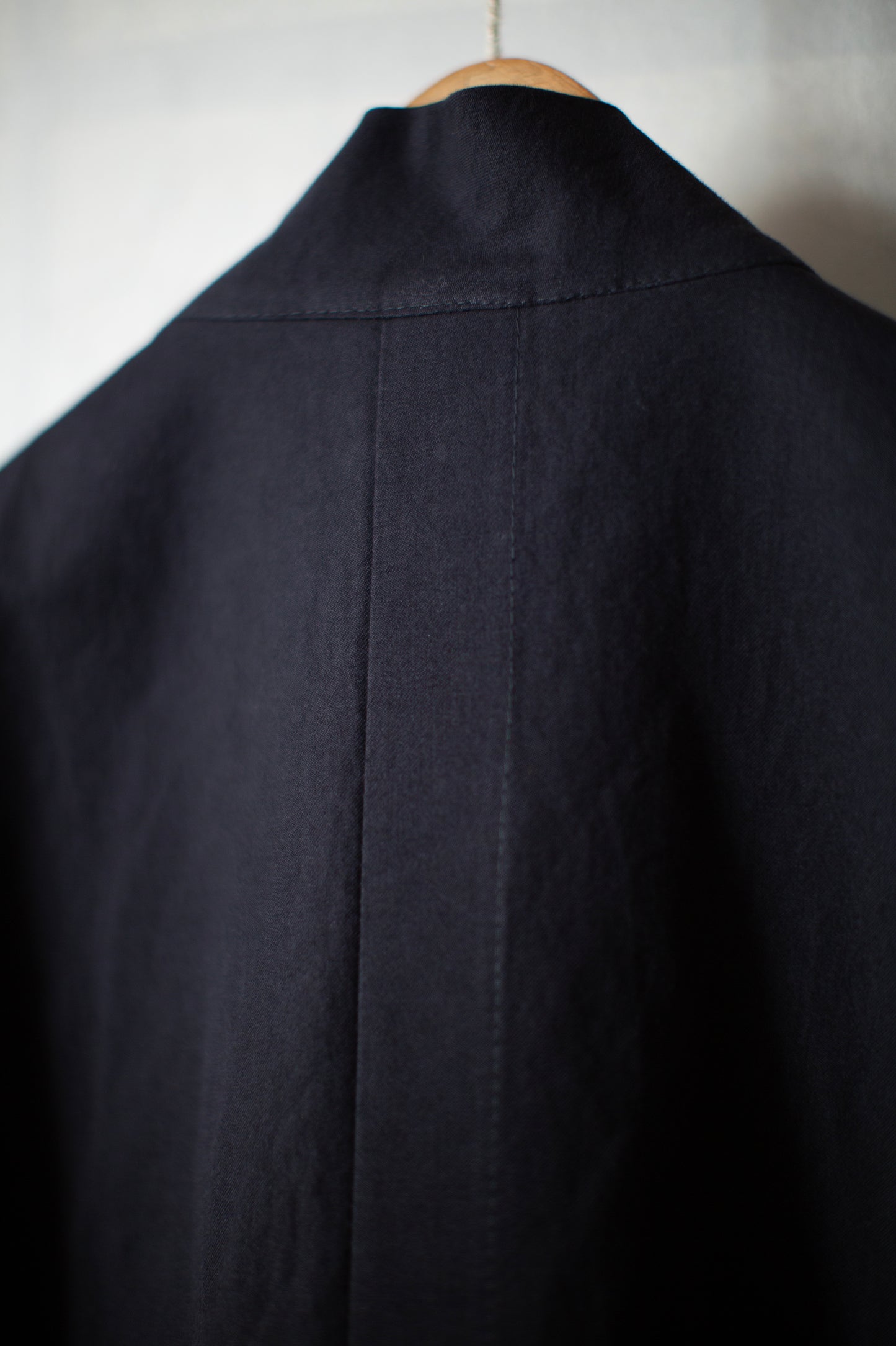 GILET#15 - COTTON PAPER FINE TWILL BLACK