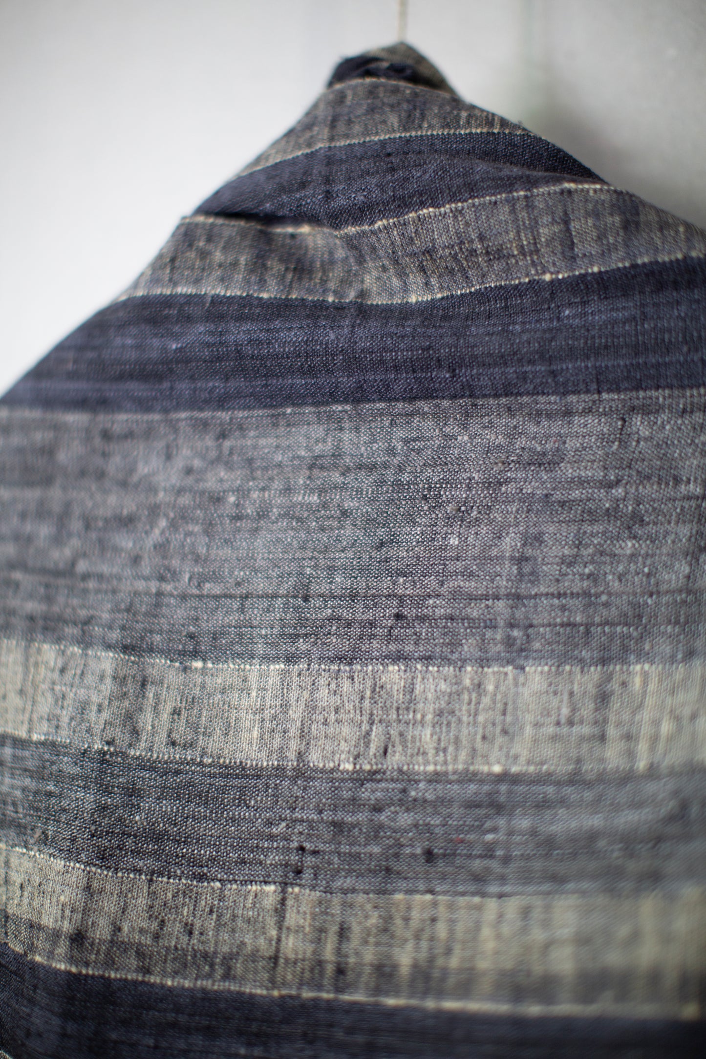 STOLE#2 - IRON OXIDE / RICE HAY HANDWOVEN