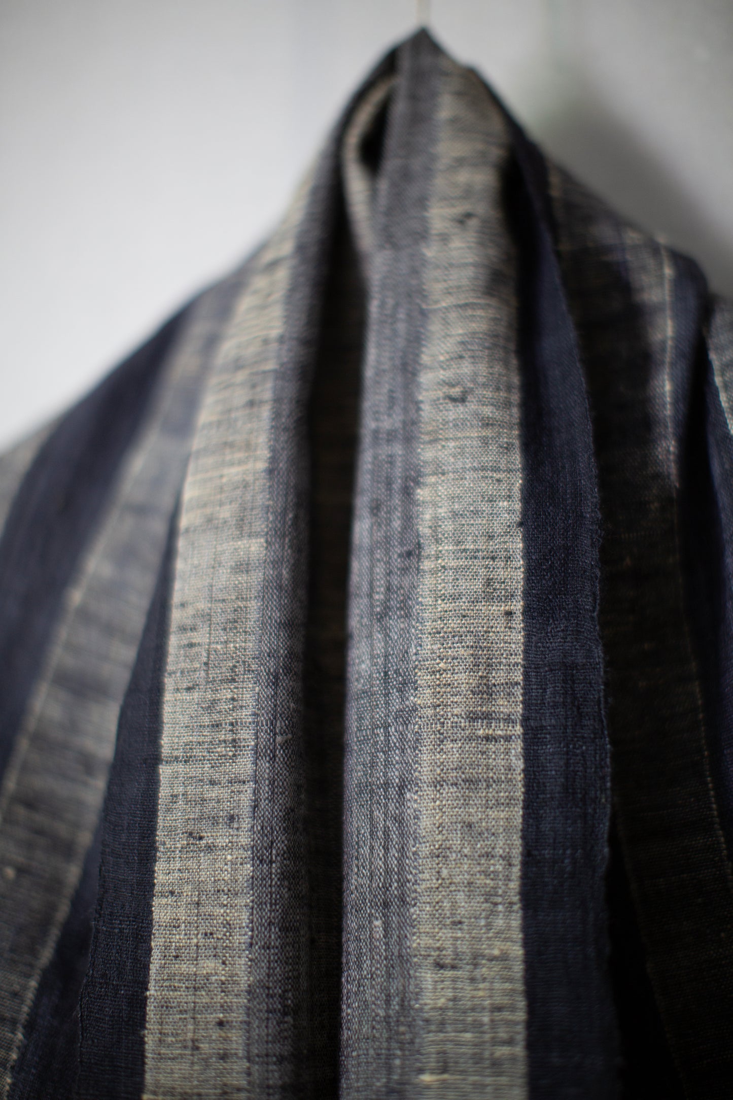 STOLE#2 - IRON OXIDE / RICE HAY HANDWOVEN