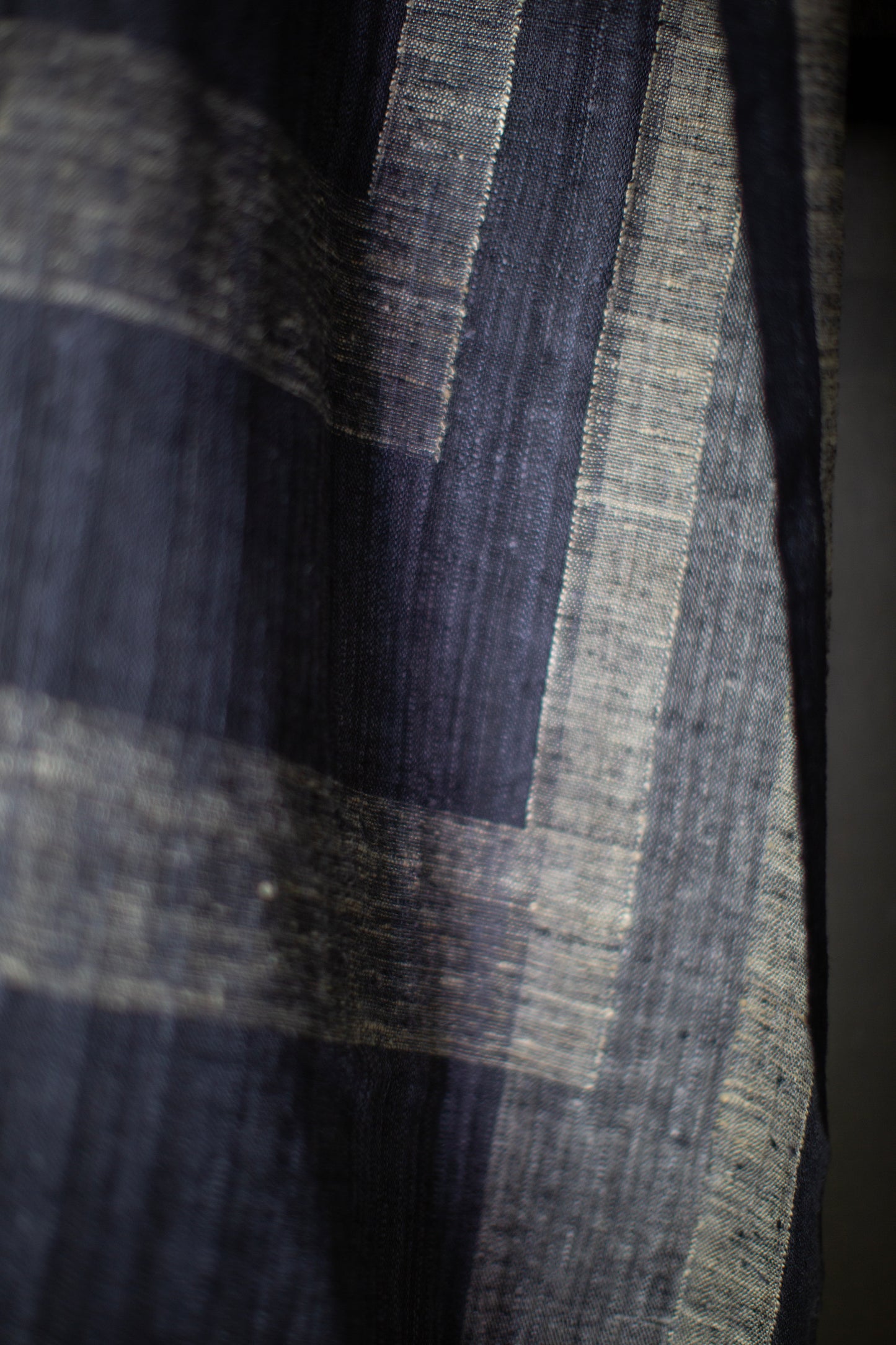 STOLE#2 - IRON OXIDE / RICE HAY HANDWOVEN