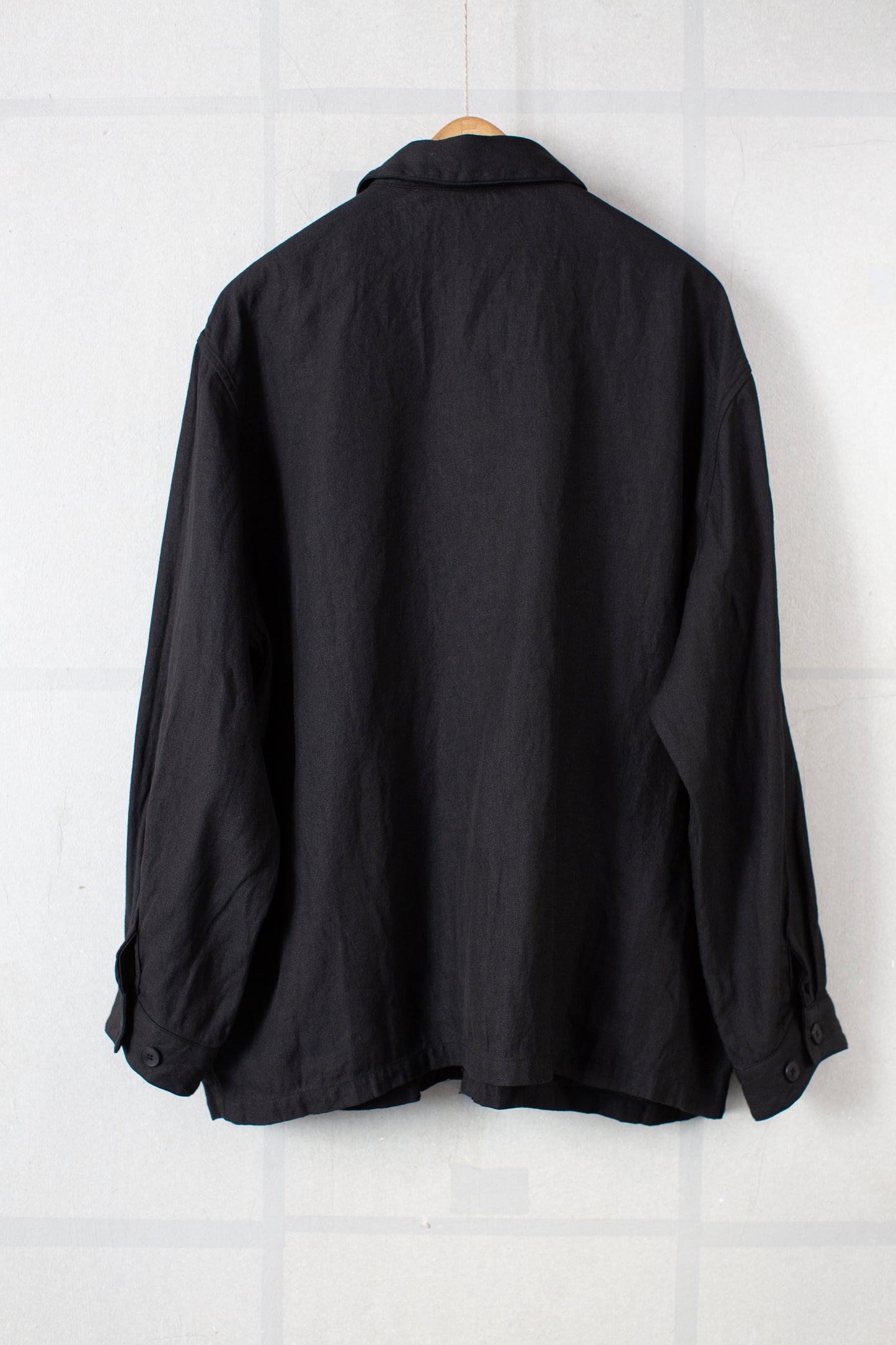 Black washi hemp jacket