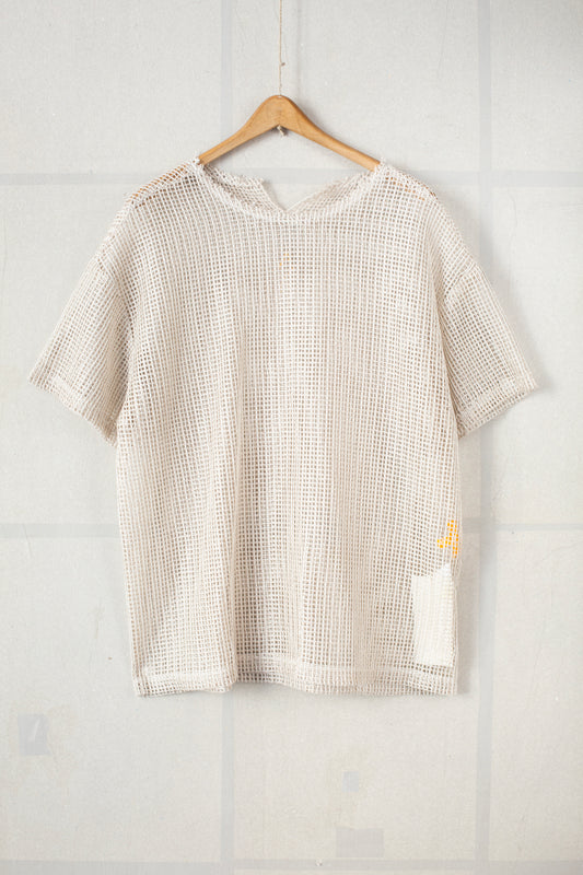 Netted shortsleeve shirt