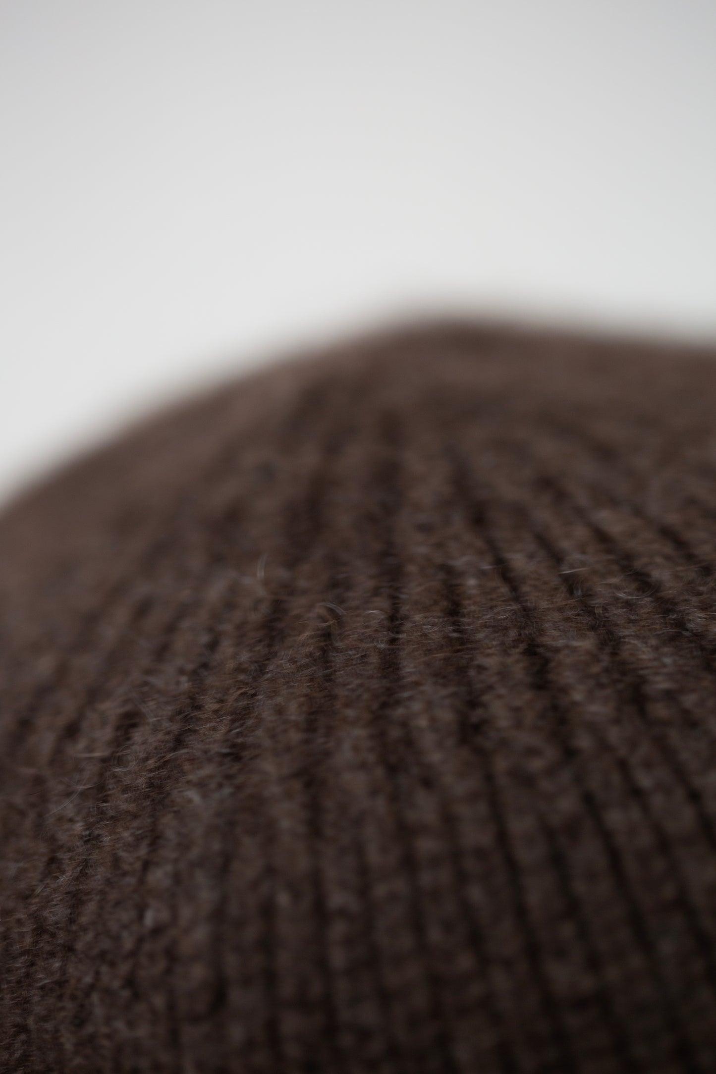 BEANIE#5 - DARK BROWN YAK WOOL