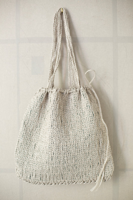 Jomon Knitted Bag In off white Washi Fiber