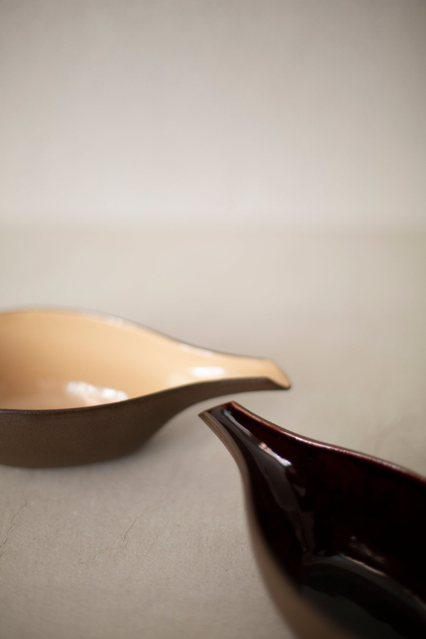 Sand Casted Iron Sake Pourer With Enamel Interior