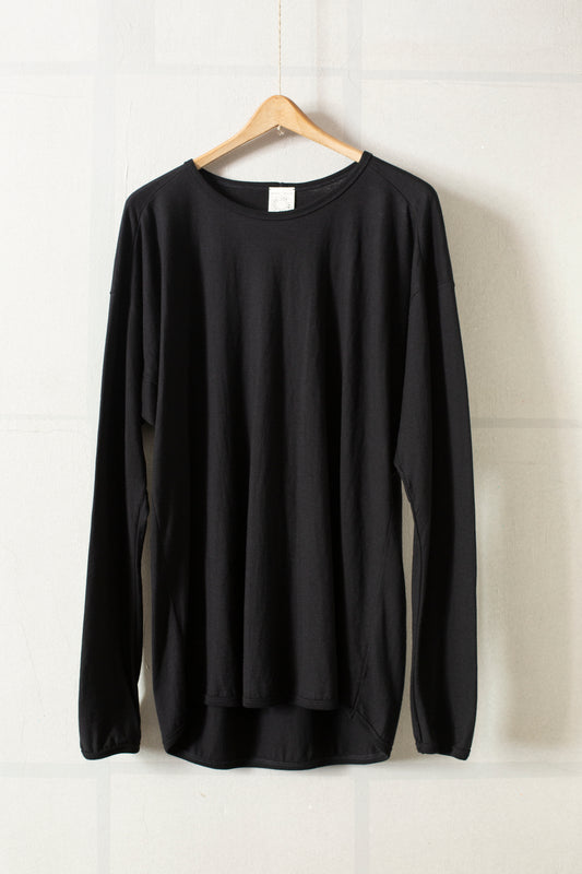 Tee#68 - Black Cotton / Cashmere Jersey