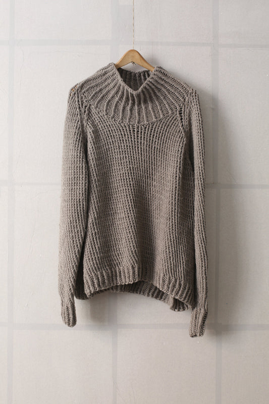 Knit#40 - Natural Grey Yak Wool
