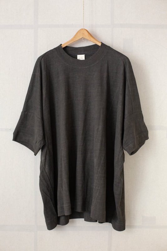 TEE#78 - DARK SUMI HEMP COTTON JERSEY