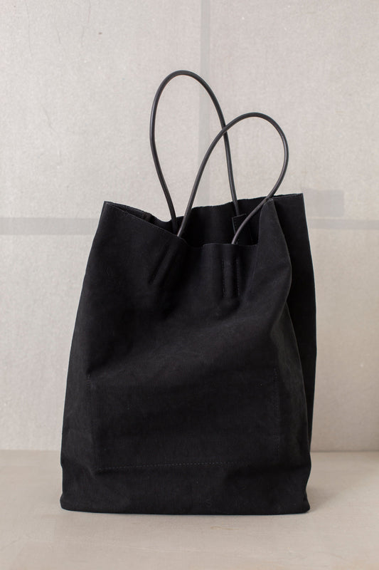 Black Canvas Paper Bag