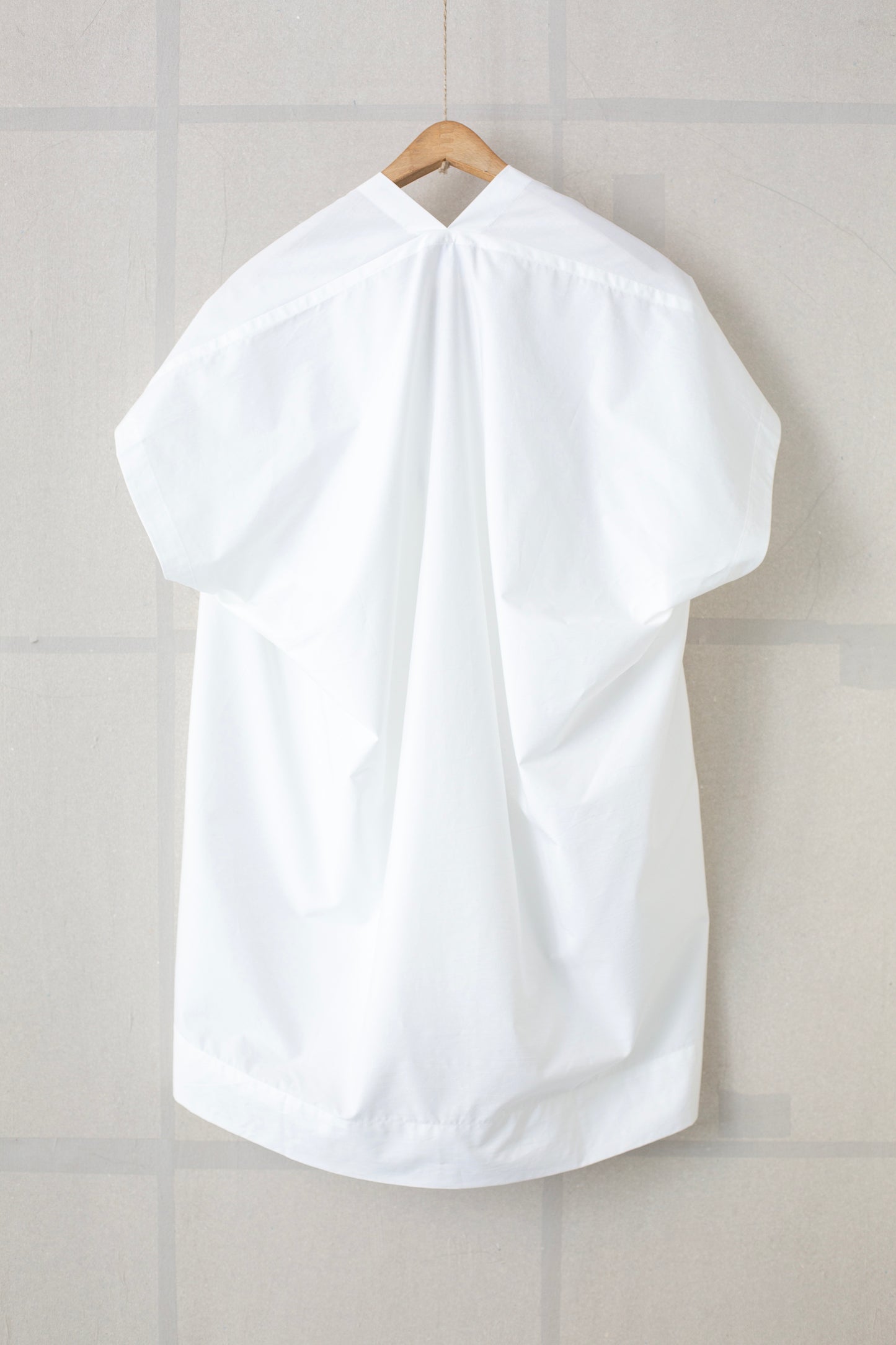 TUNIC#30 - WHITE COTTON POPELINE