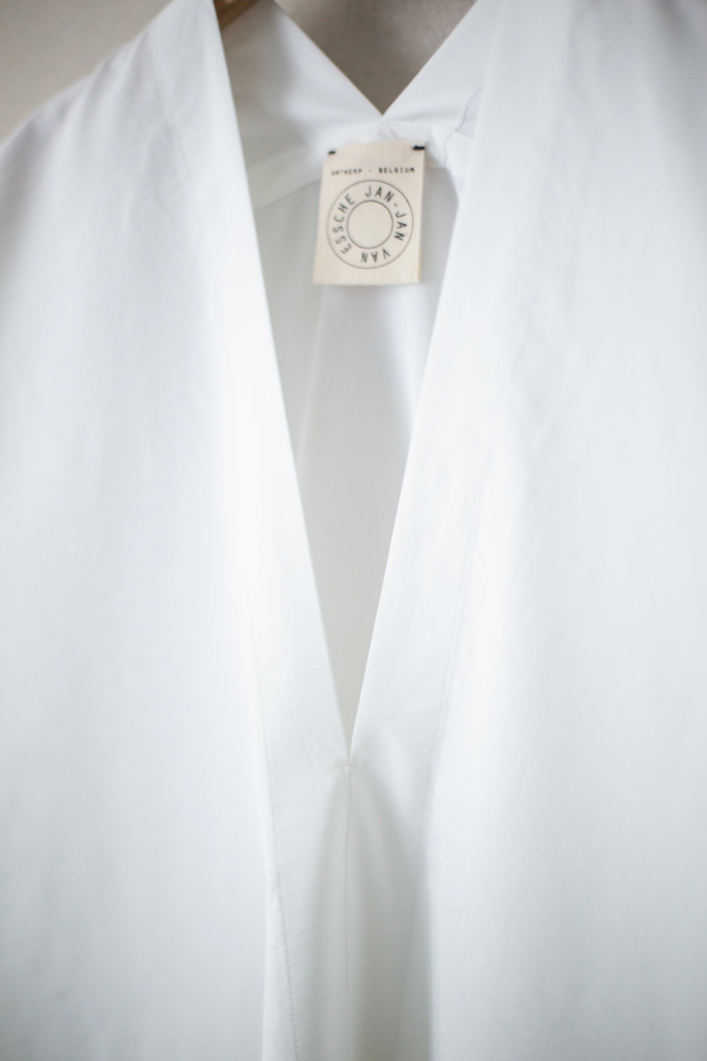 TUNIC#30 - WHITE COTTON POPELINE